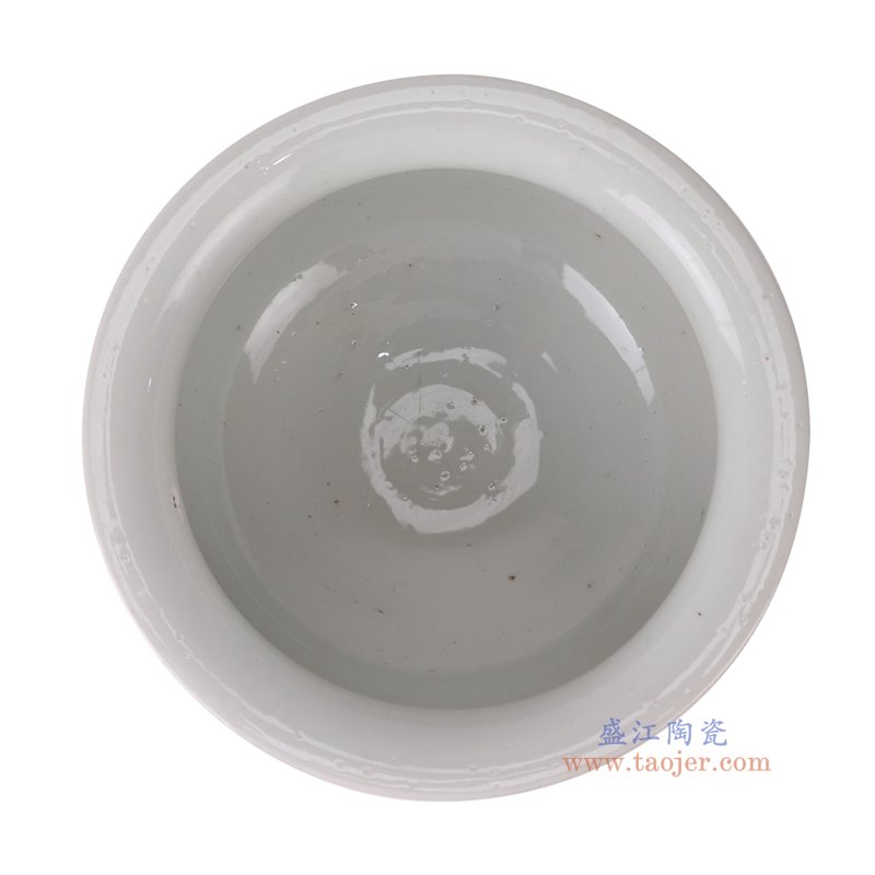 RXCS02-A青花冰梅开窗花鸟缸香炉顶部图