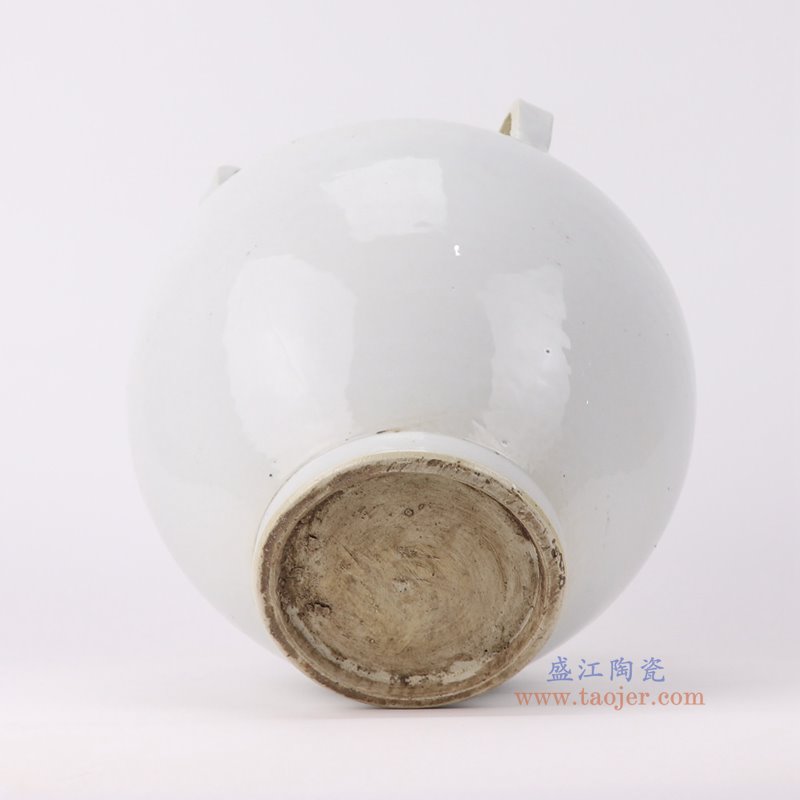 RZPI102-A白色四耳大罐底部图