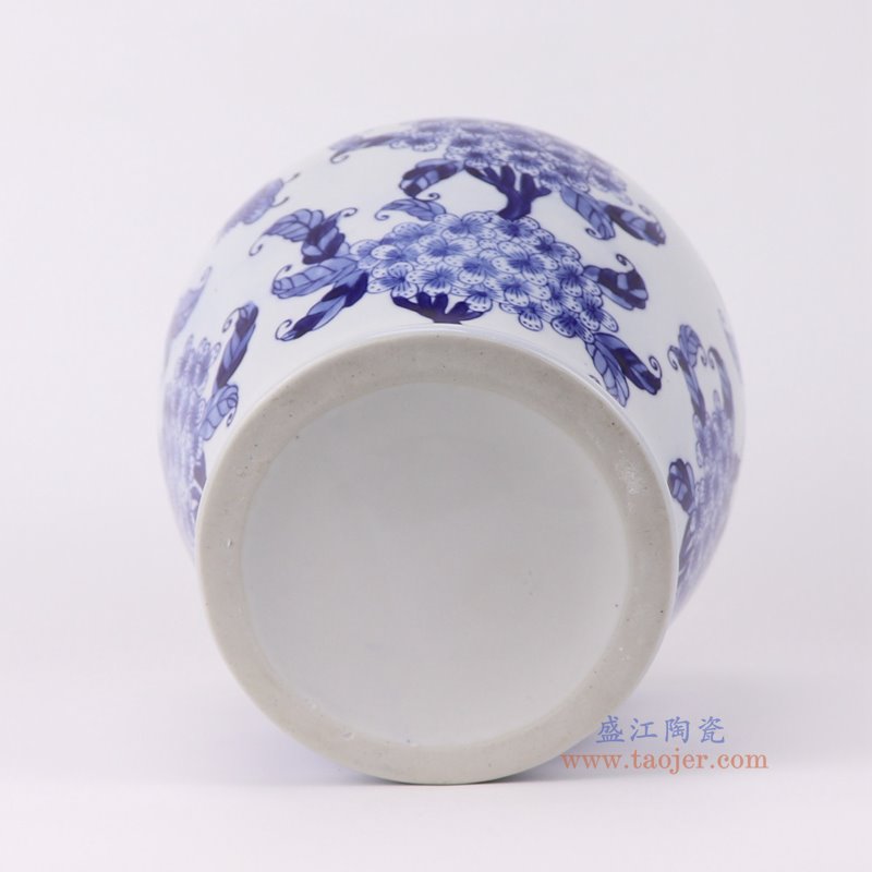 RXAE-FL23-339青花花蝶纹大肚鱼尾瓶底部图