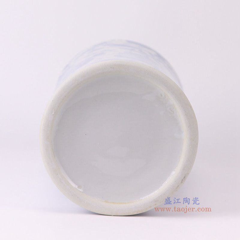RXCF04-A青花花鸟冬瓜瓶底部图