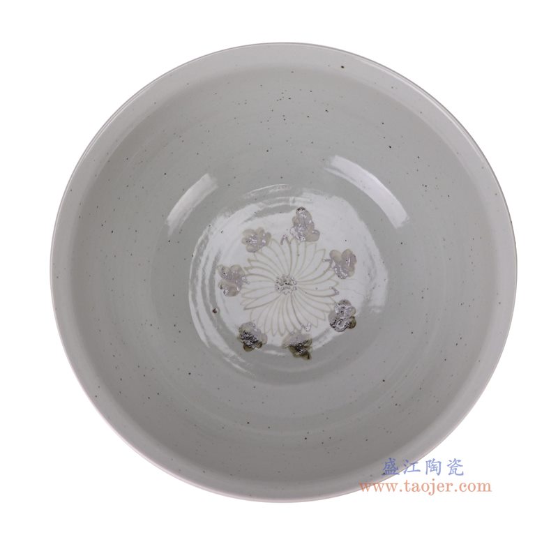 RZSX144-A铁锈纹菊花纹大碗顶面