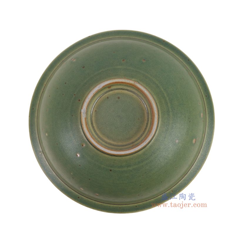 RXDW28-A 茶绿色9.5英寸碗盘 