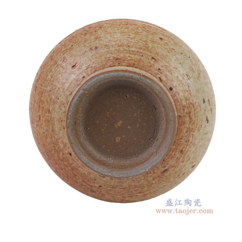 RXDW43-A 红白窑变粗陶福桶瓶笔筒