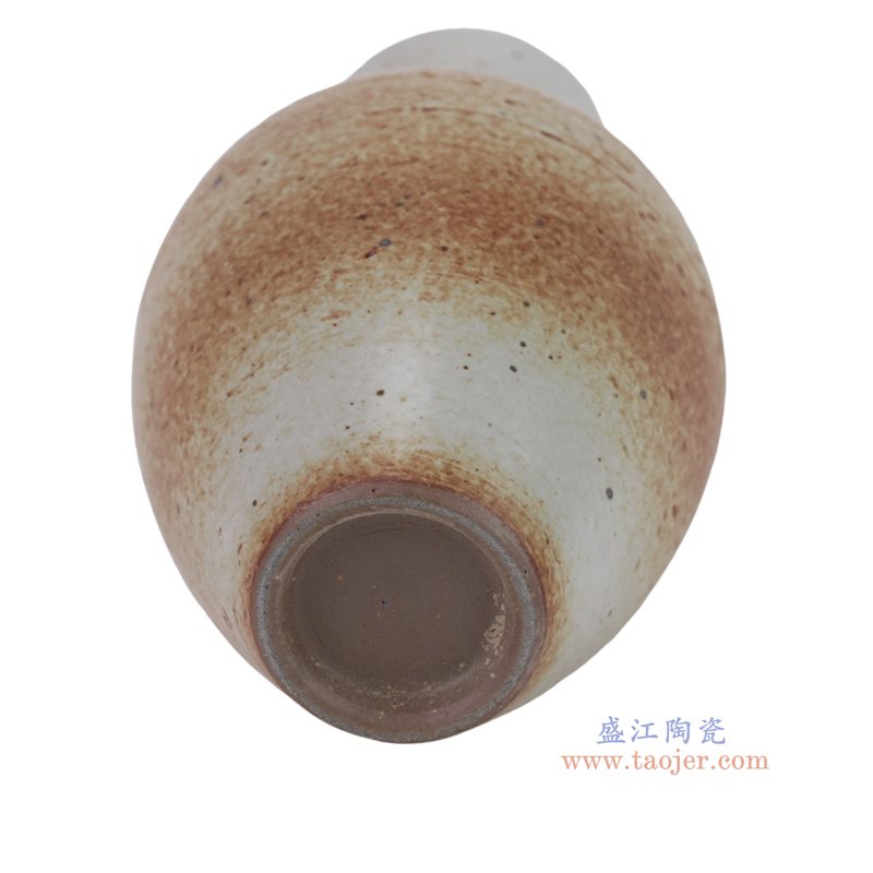 RXDW48-A 红白窑变粗陶花瓶 