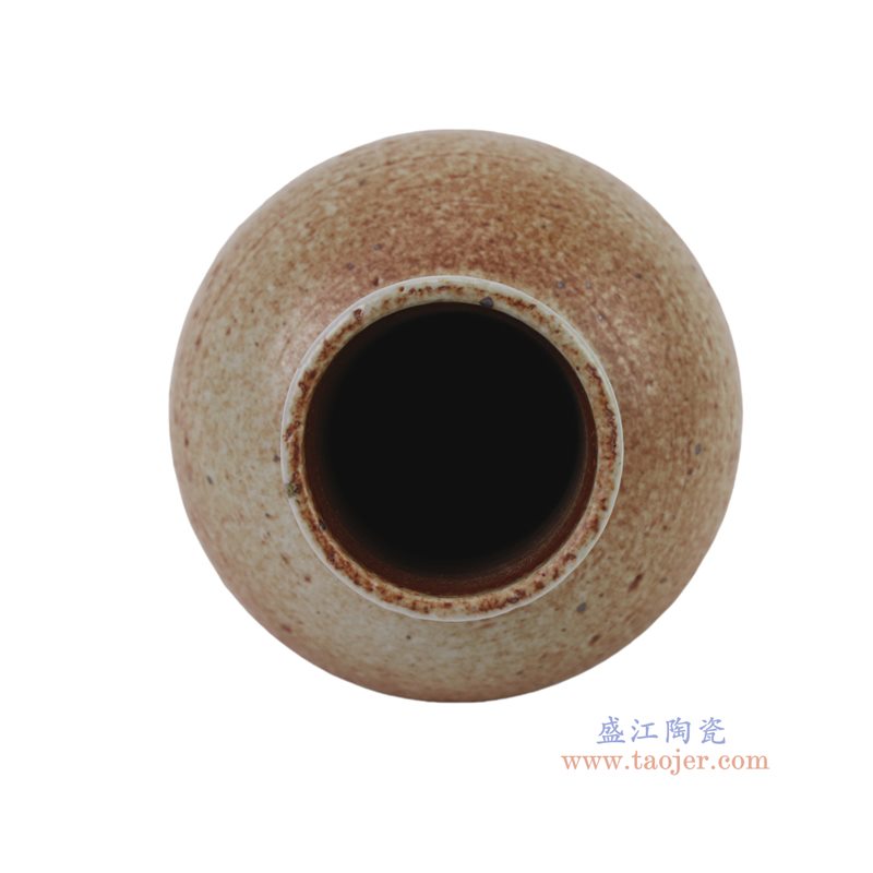 RXDW48-A 红白窑变粗陶花瓶 