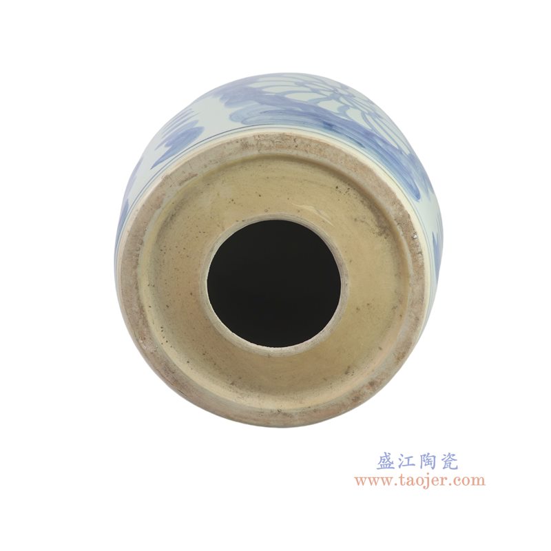 RZPI107-A 青花太阳花鼓凳凉墩   