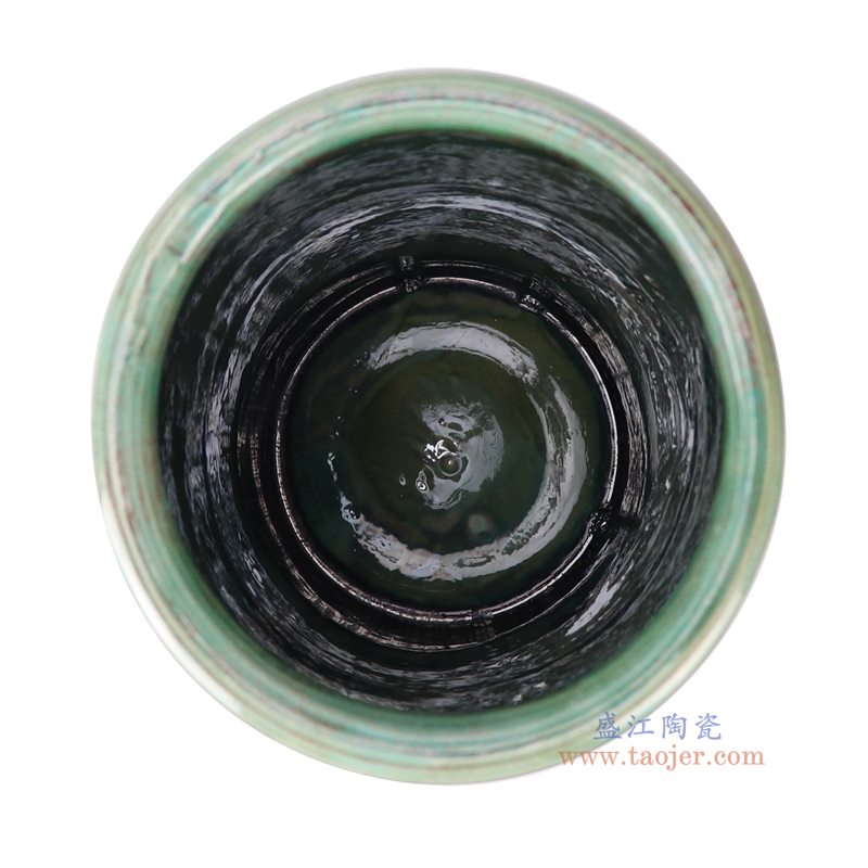 RZSP74-A 窑变绿色箭筒伞筒   