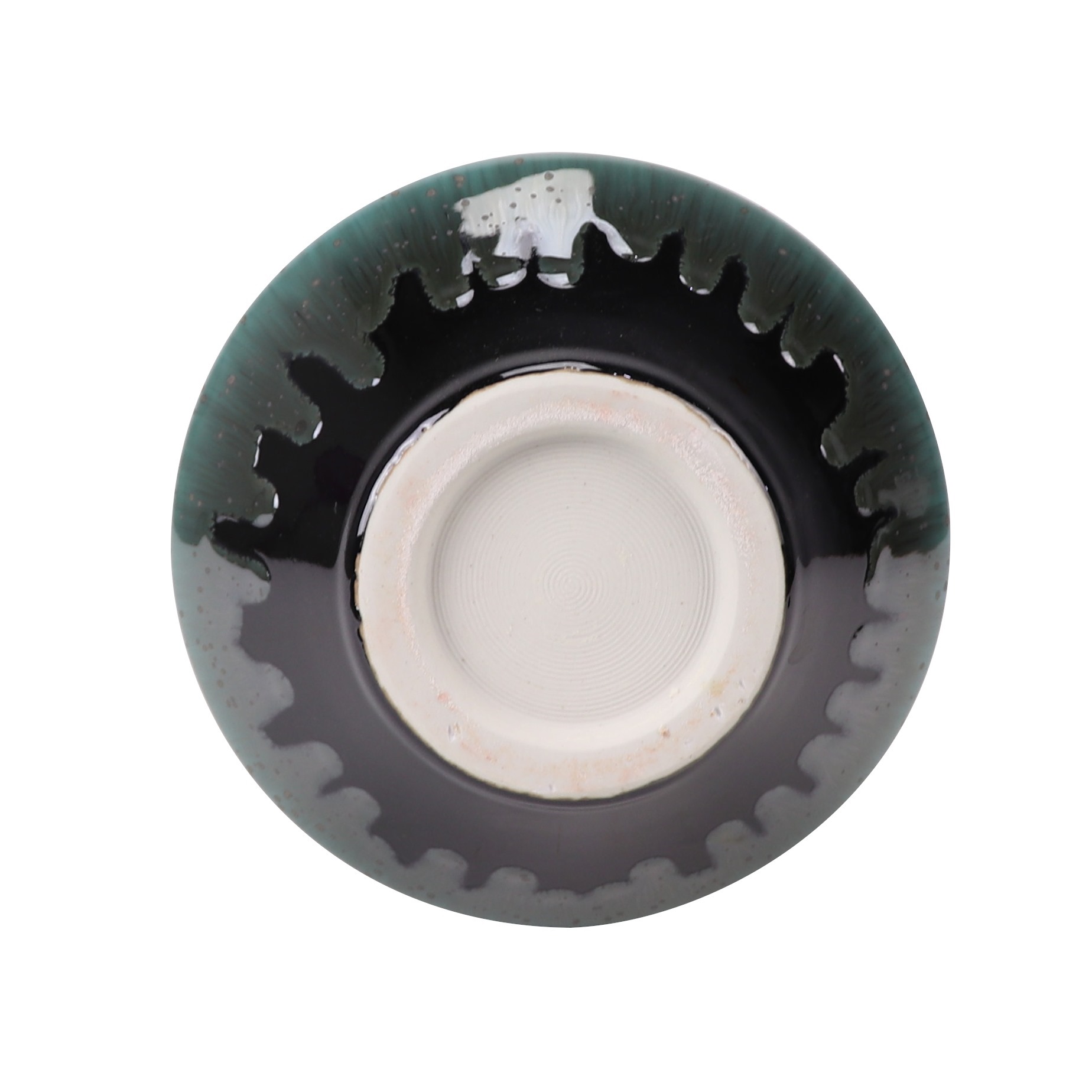 RZMY97-I-M 窑变蓝白色花瓶花器中号  