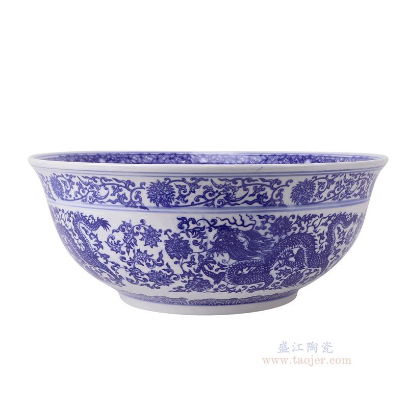 RZLE05-D-XL 青花龙纹大碗16英寸碗加大号  