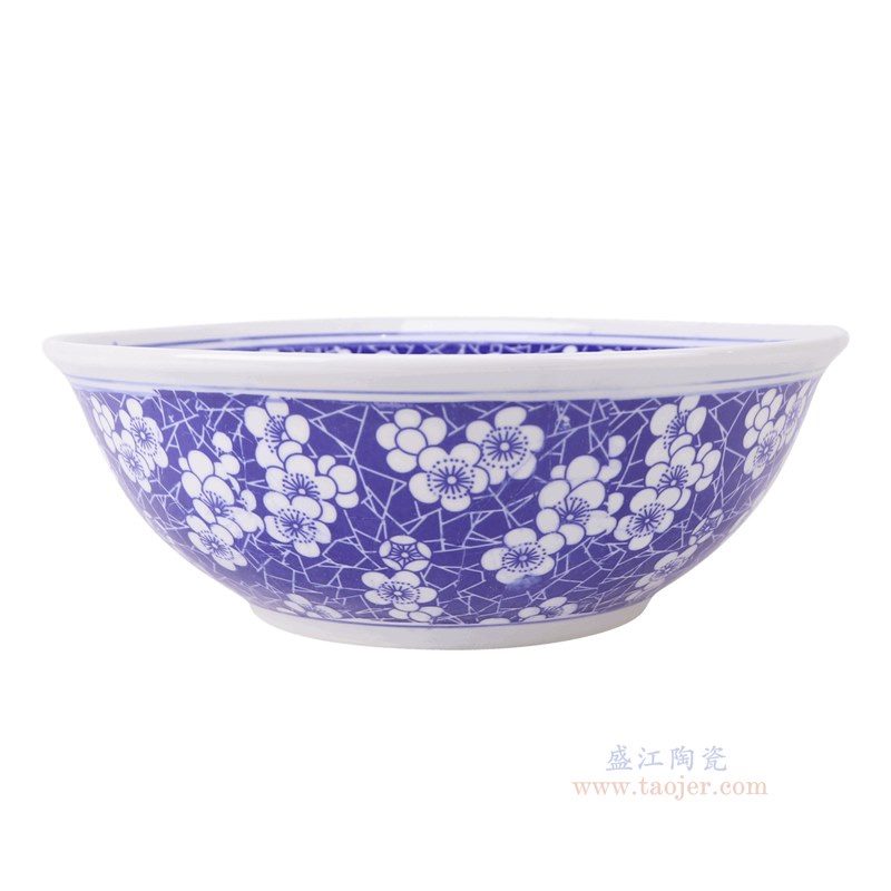 RZLE05-E-M 青花冰梅大碗12英寸碗中号  