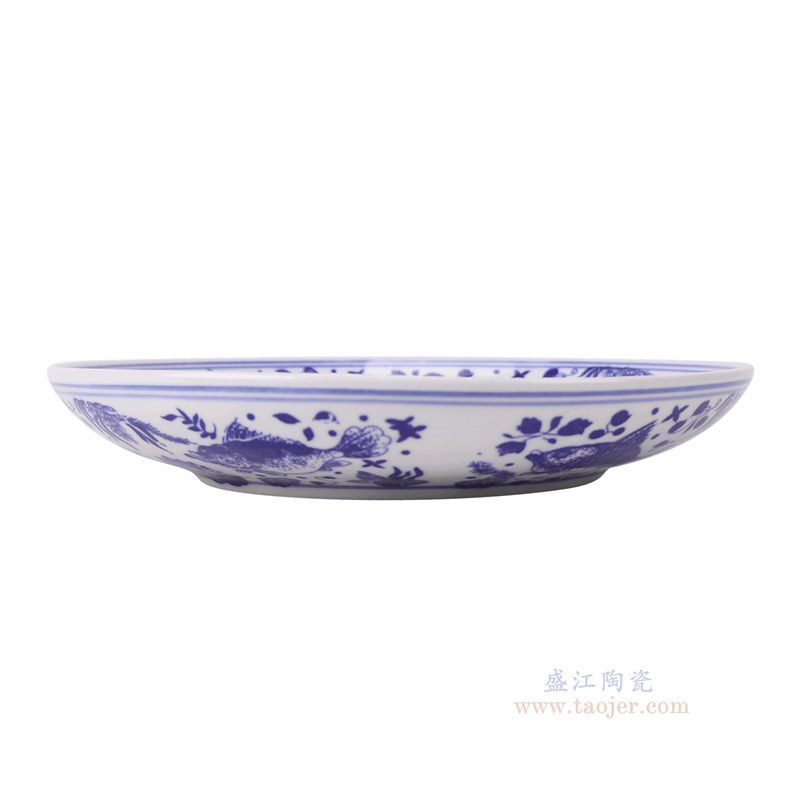 RZLE06-A-S 青花鱼藻纹盘10英寸盘小号