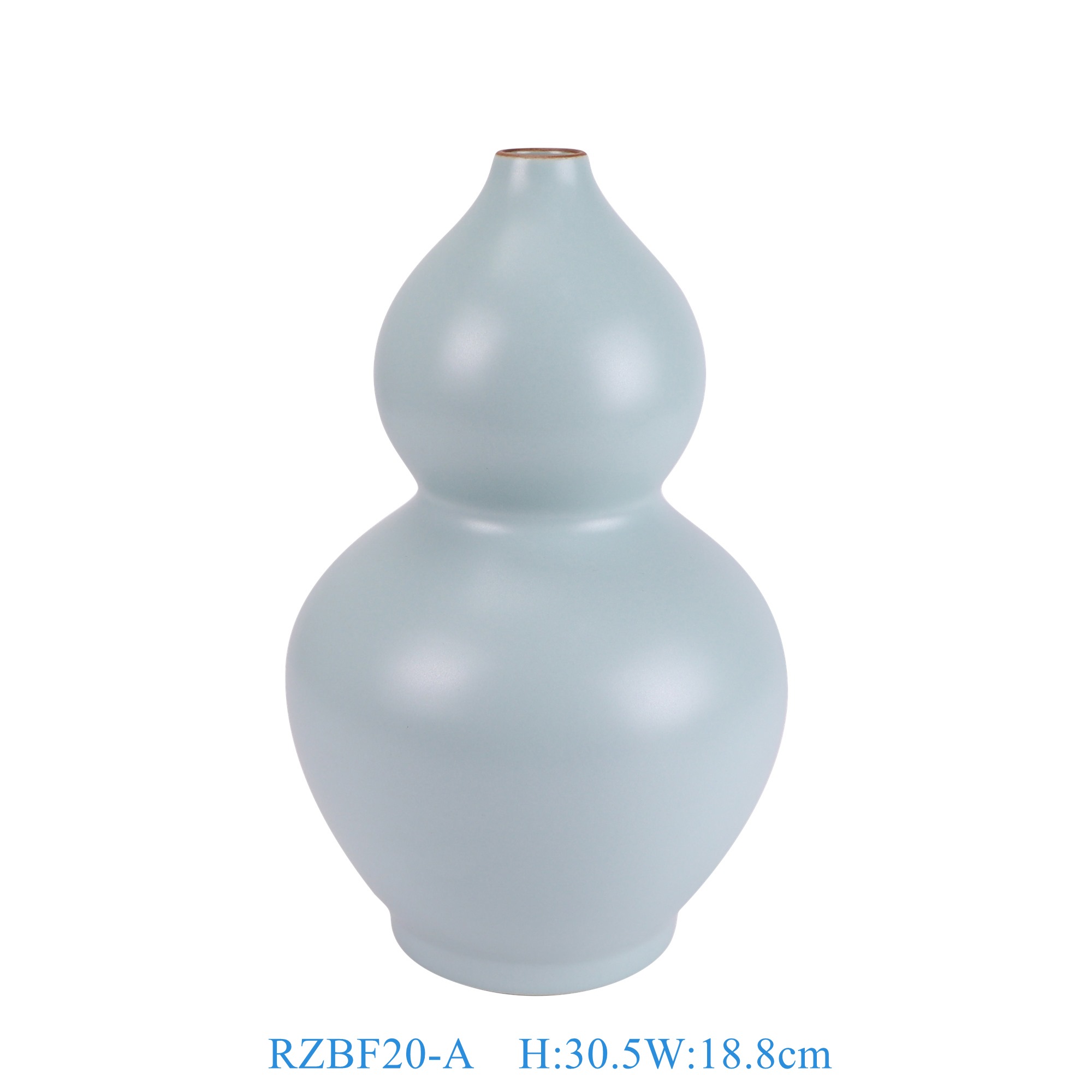 RZBF20-A 仿宋汝窑天青釉葫芦瓶