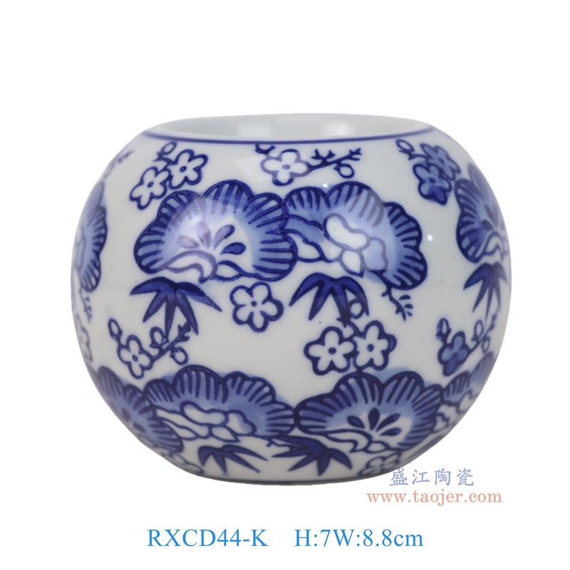 RXCD44-K青花花叶纹烛台