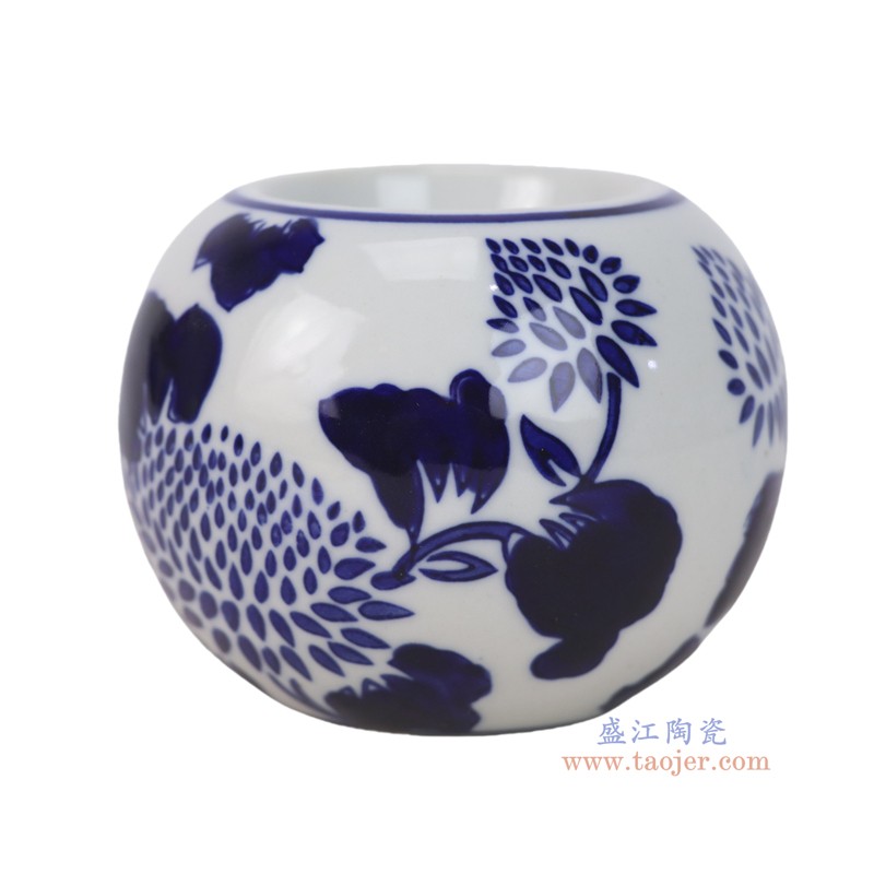 RXCD44-M青花花叶纹烛台
