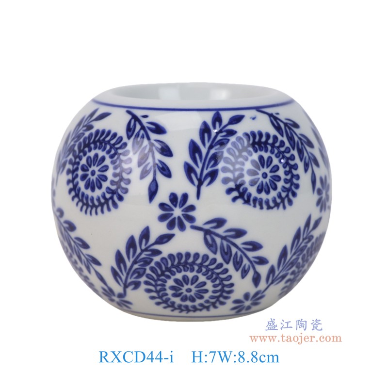 RXCD44-i青花花叶纹烛台