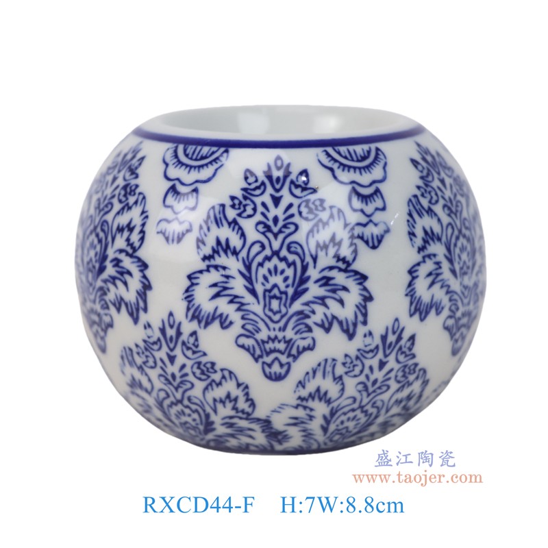 RXCD44-F青花花卉纹烛台