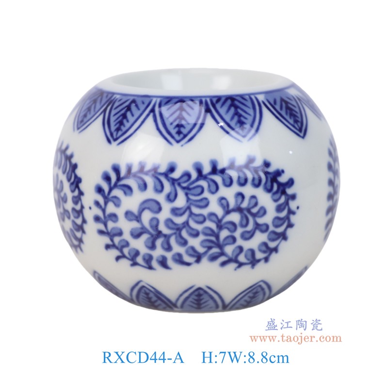 RXCD44-A青花花叶纹烛台