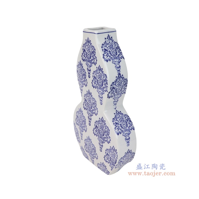 RXCD41-A青花四方扁肚葫芦瓶