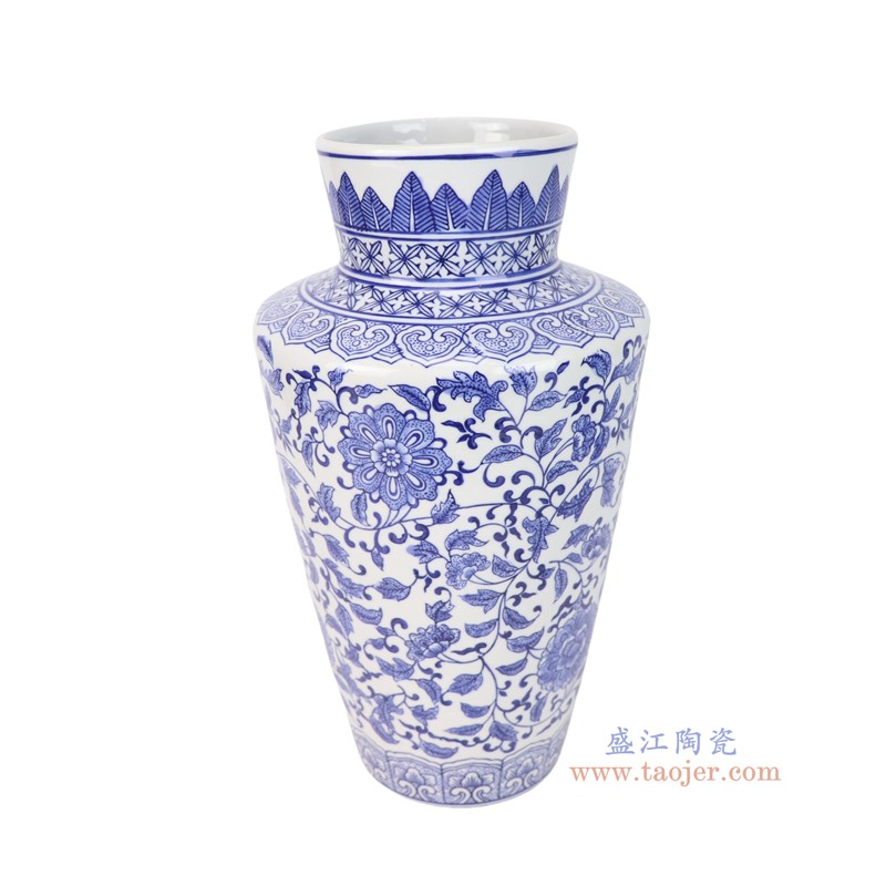 RXCD18-A青花花叶纹花瓶