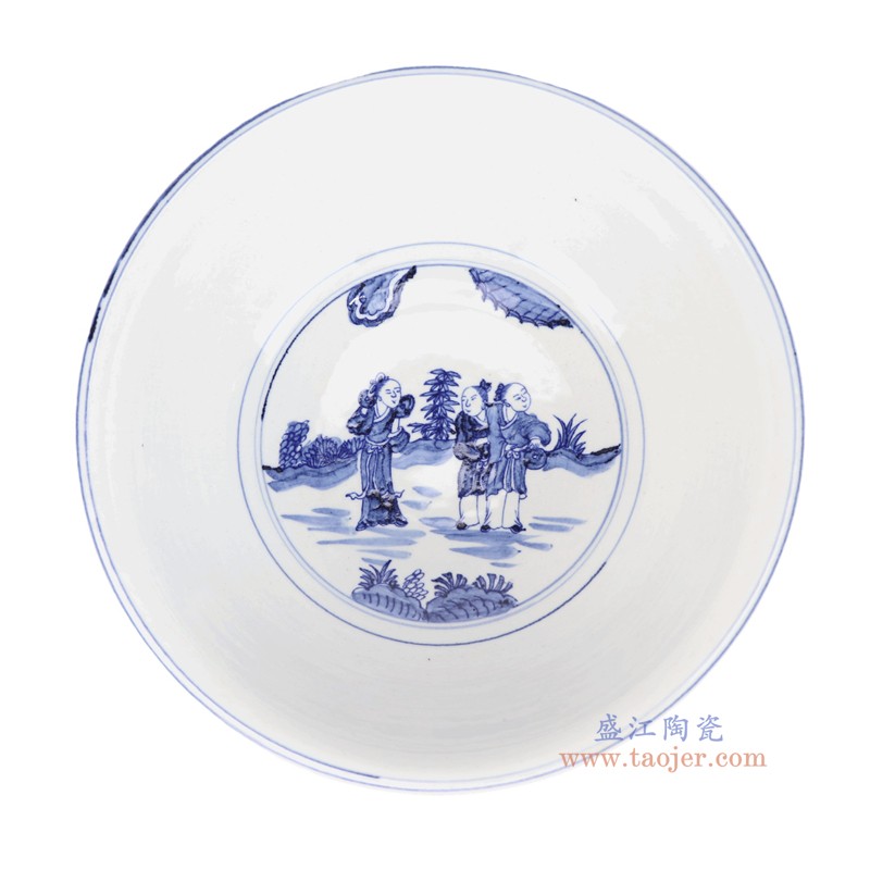 RZKJ25-B青花孩童人物大碗
