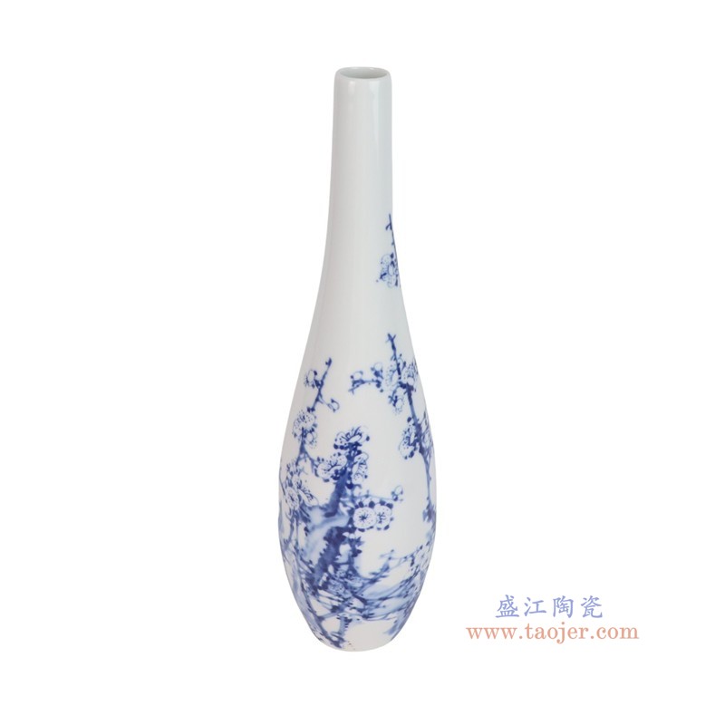 RZTE15-B青花梅花长颈瓶