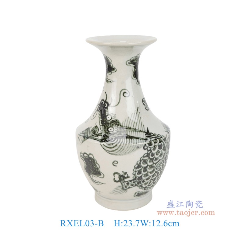 RXEL03-A-B-ZUHE 青花龙纹金钟瓶组合 