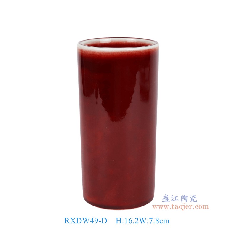 RXDW49-C颜色釉笔筒直筒瓶 