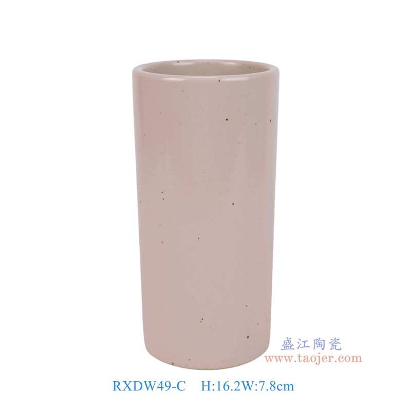 RXDW49-C颜色釉笔筒直筒瓶 