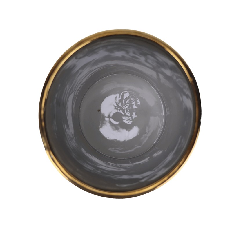 RXCD37-A 青花花卉纹镀金直筒罐笔筒