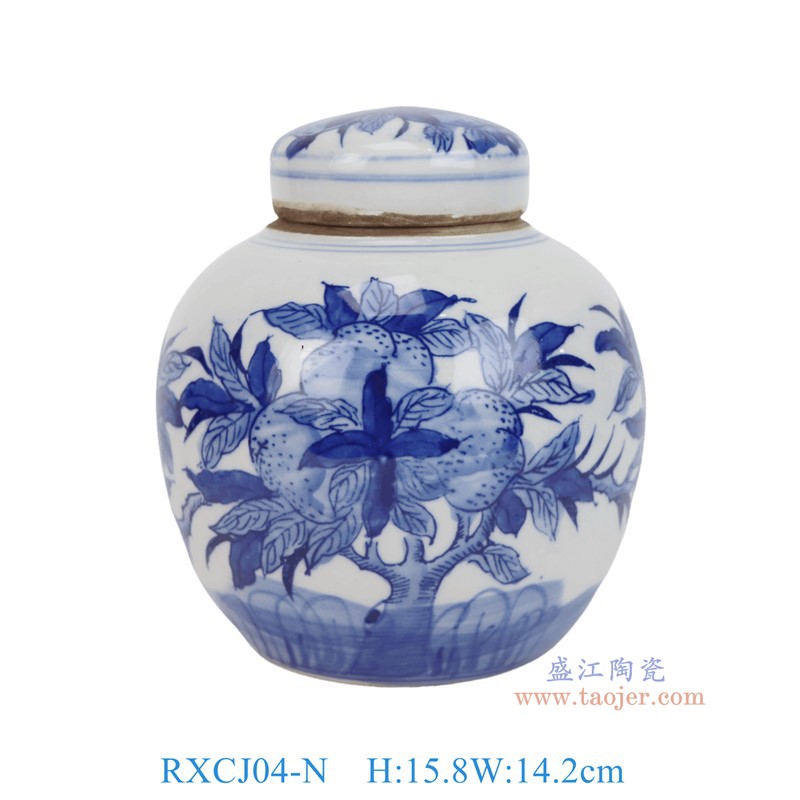 RXCJ04-N青寿桃纹小眀罐RXCJ04-N青寿桃纹小眀罐