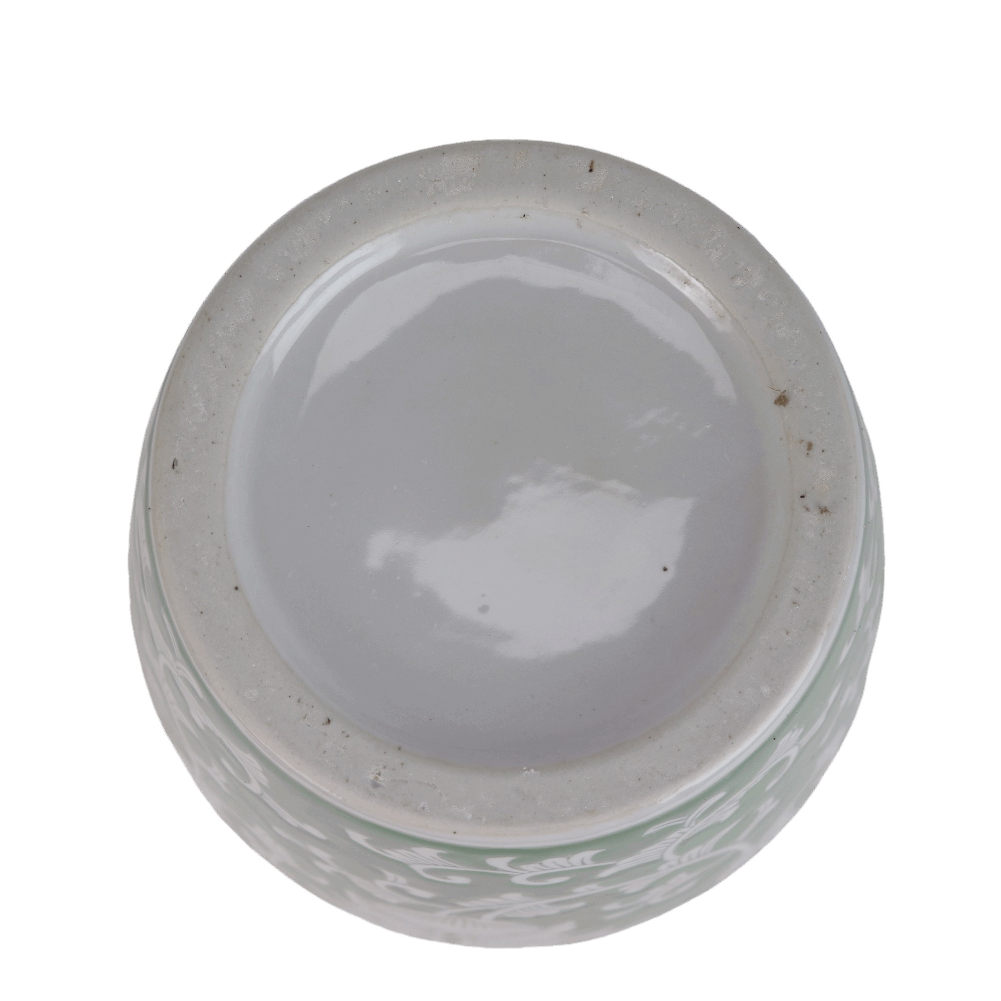 RXAE-FL11-220G绿底白花缠枝莲冬瓜瓶