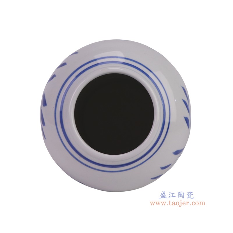RXEE01-B_RXEE01-A青花喜字圆罐  冬瓜罐