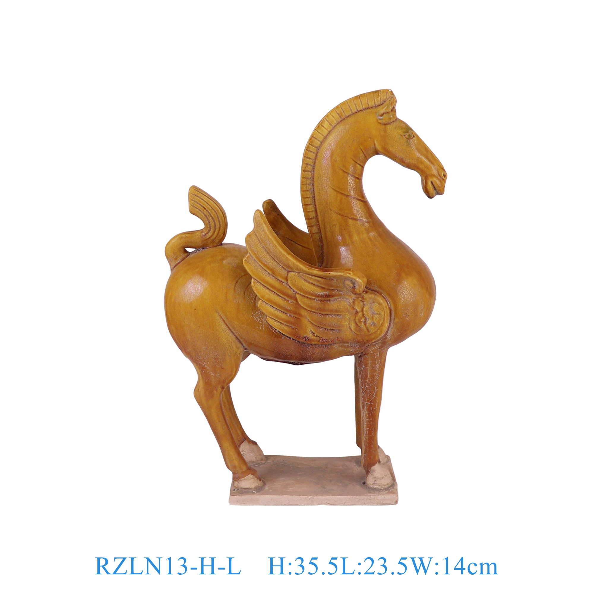 RZLN13-H-L  棕色飞马雕塑大号 