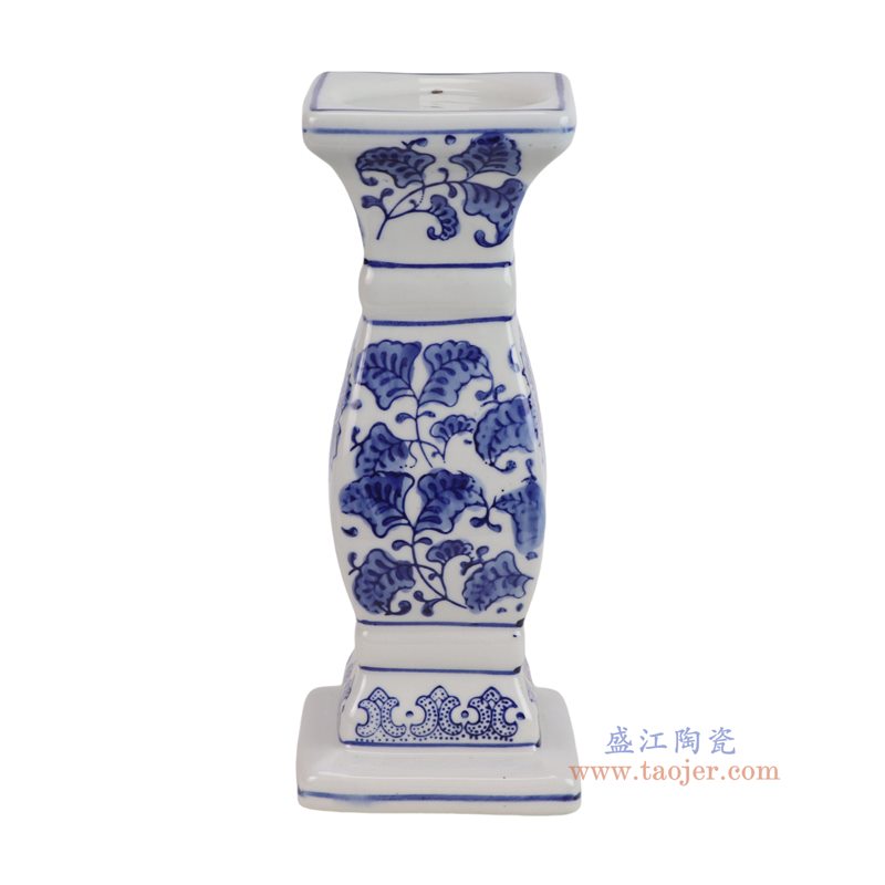 RXCE-DNS0210 青花缠枝莲方口烛台 