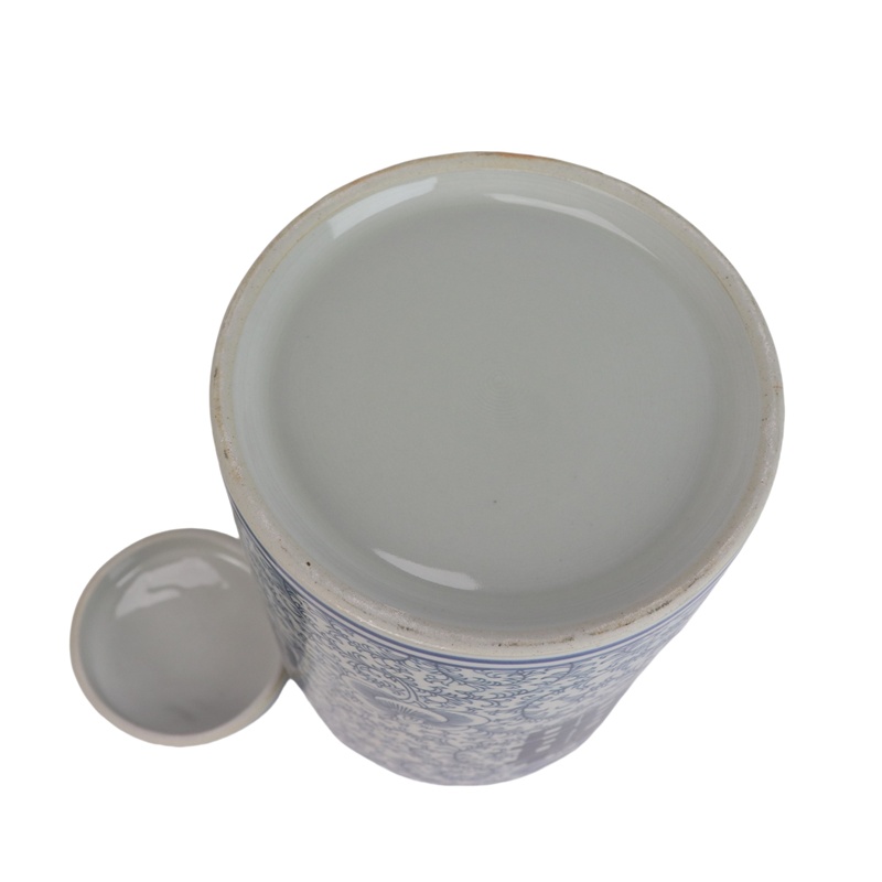 RXDZ01-M-RXDZ01-S   青花缠枝喜字罐中号小号组合