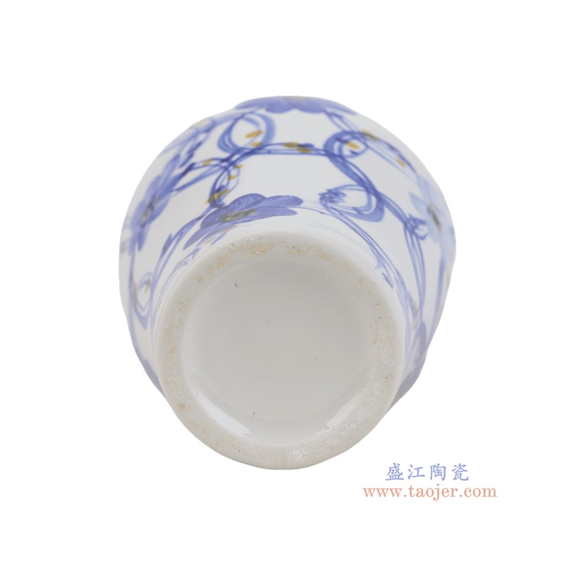 RZUF101-D   青花花叶纹花瓶