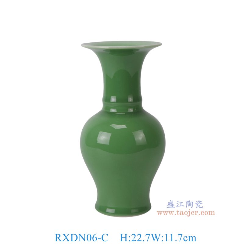 RXDN06-C  绿色花觚瓶