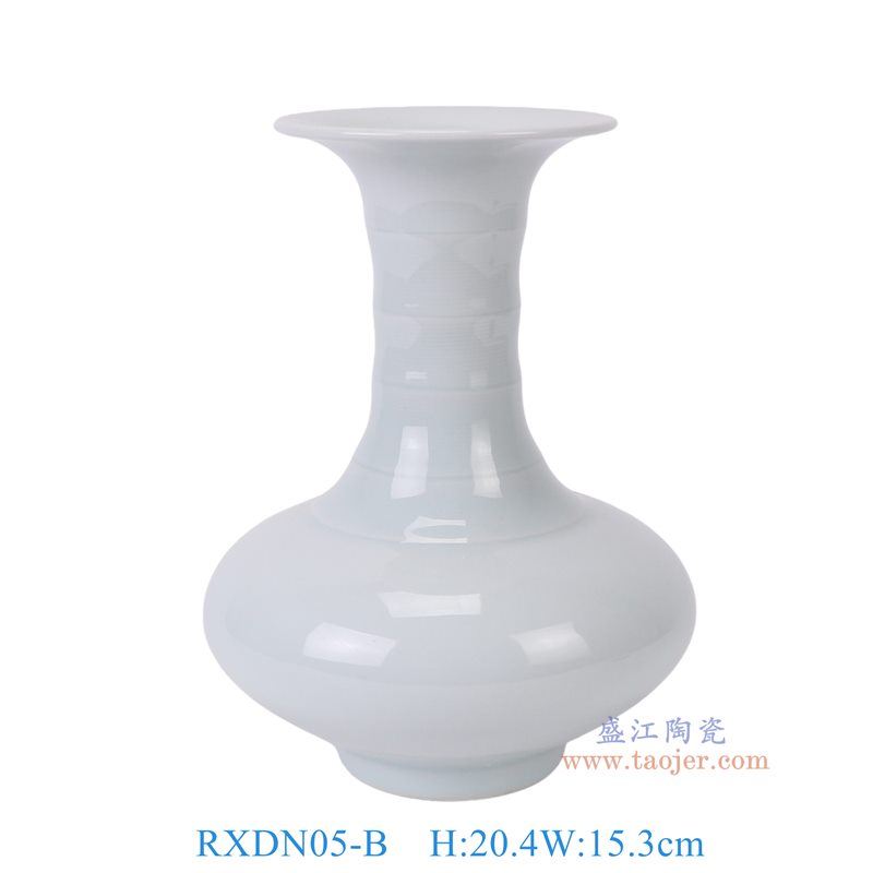 RXDN05-B  影青竹节纹扁肚瓶