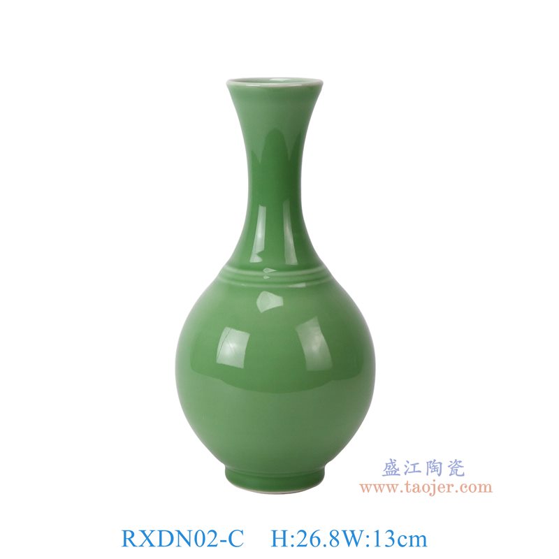 RXDN02-C   绿色玉壶春瓶 