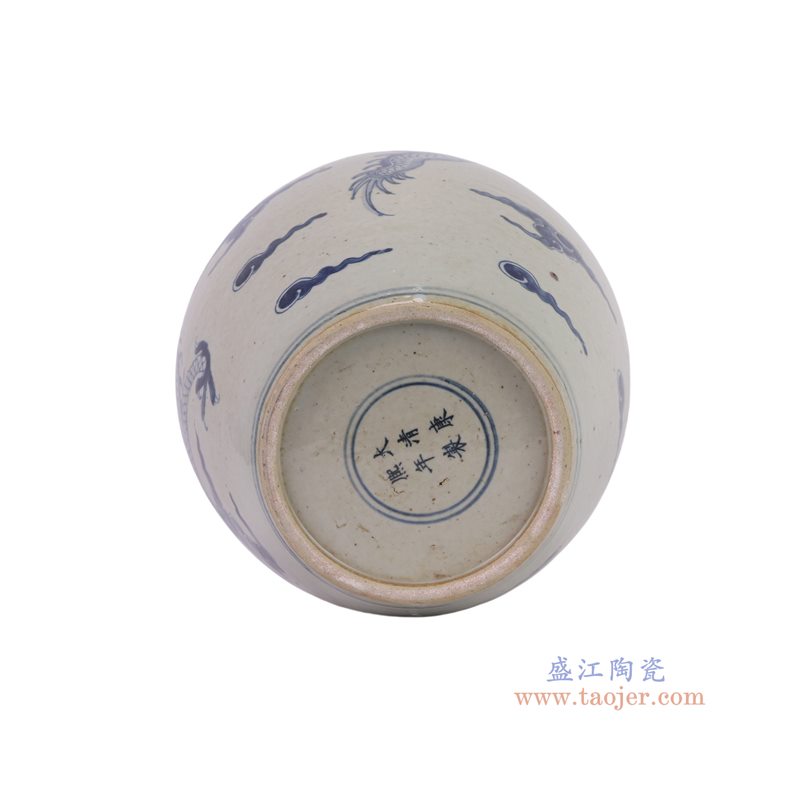 RZMW13-C 青花龙纹冬瓜罐