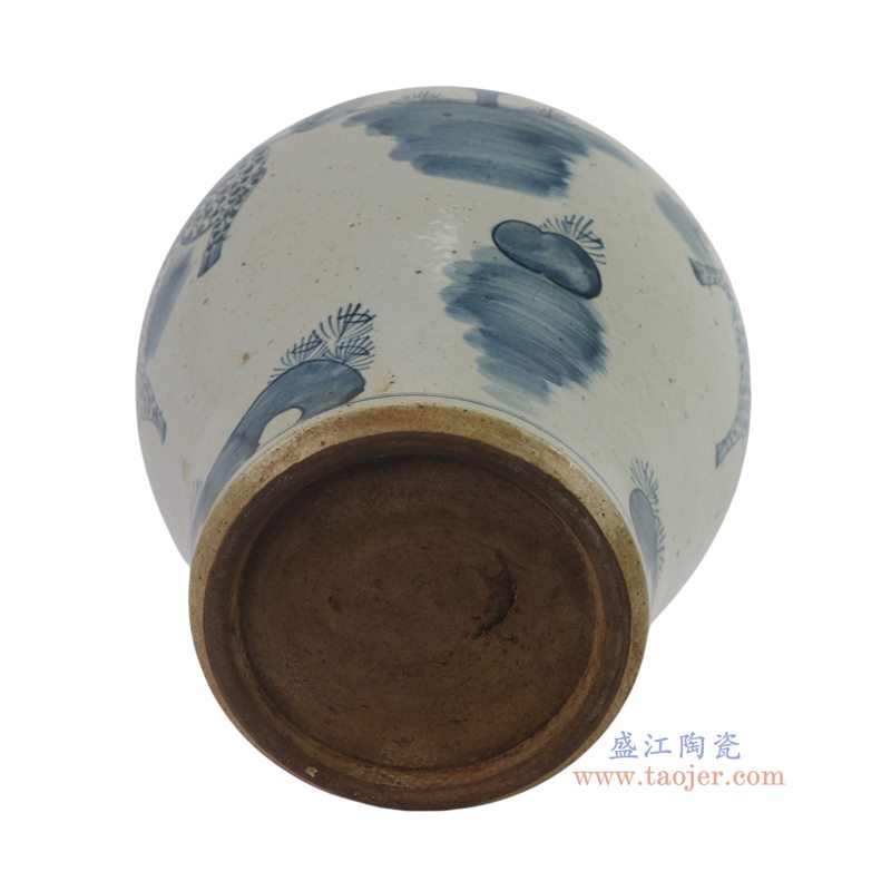 RZFB51-A   脚踩泥青花麒麟罐