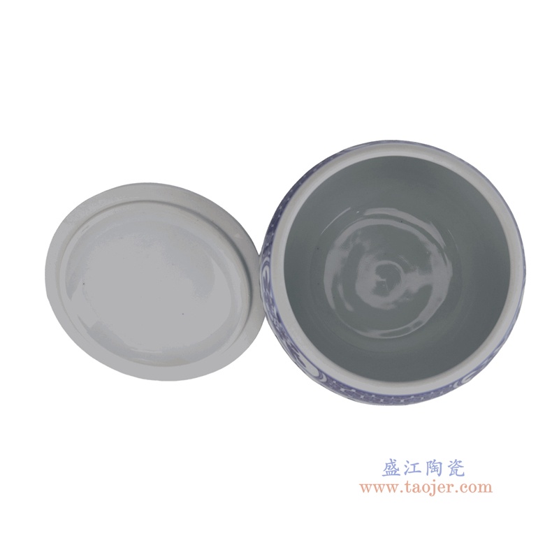 RZBO21-A 青花缠枝莲盖罐