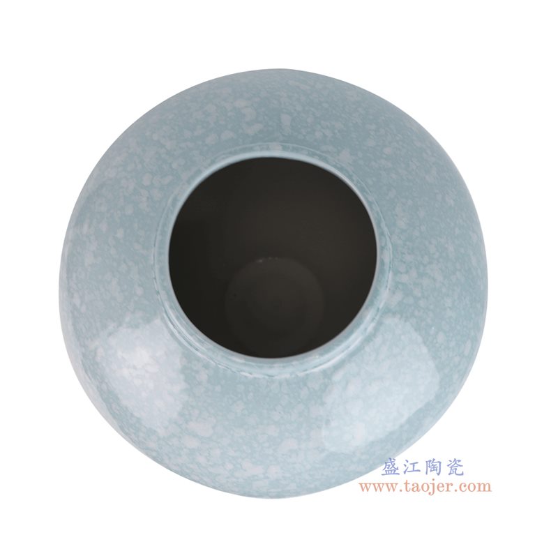 RZMY102-B-L 窑变蓝白花器两件套大号