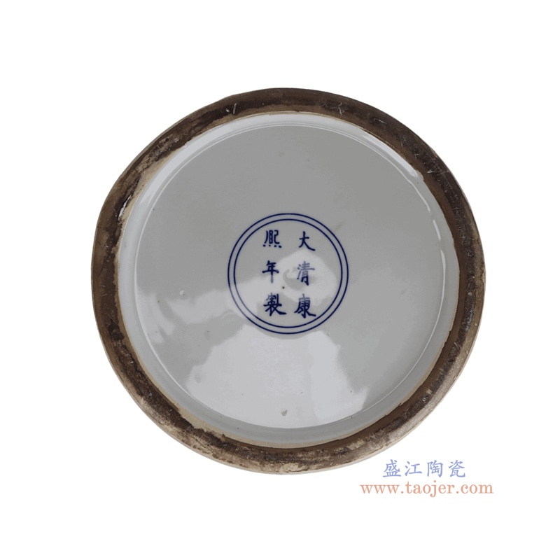 RZSY12-C 粉彩凤凰花鸟将军罐