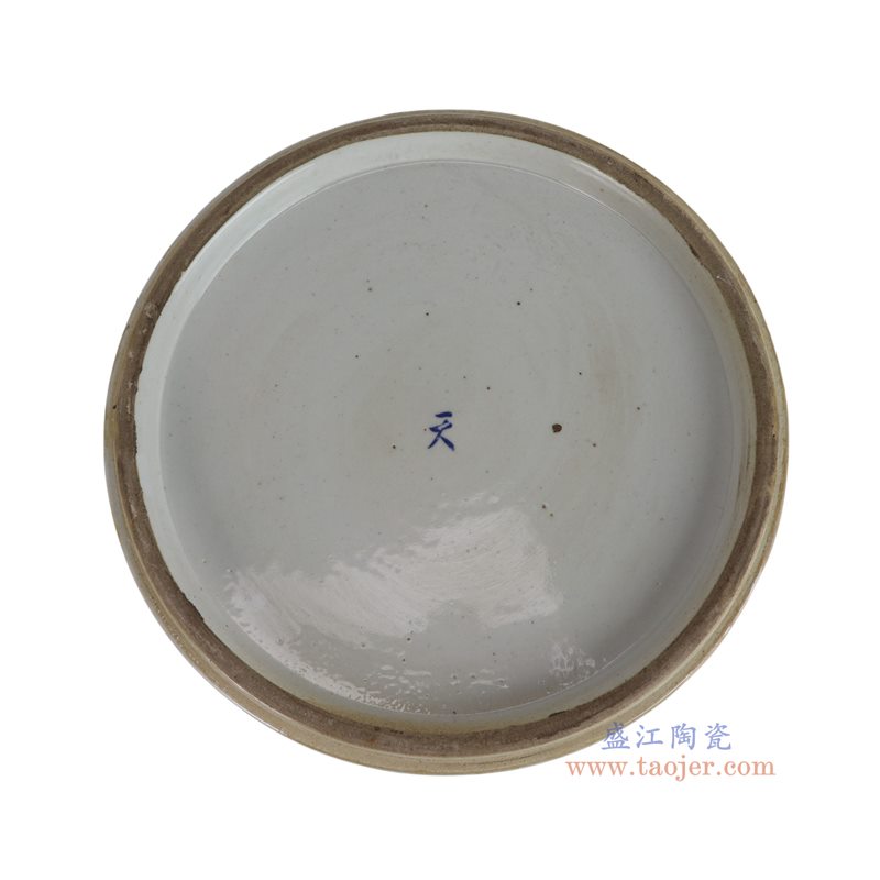 RZPI118-A 青花鱼藻纹笔筒小缸