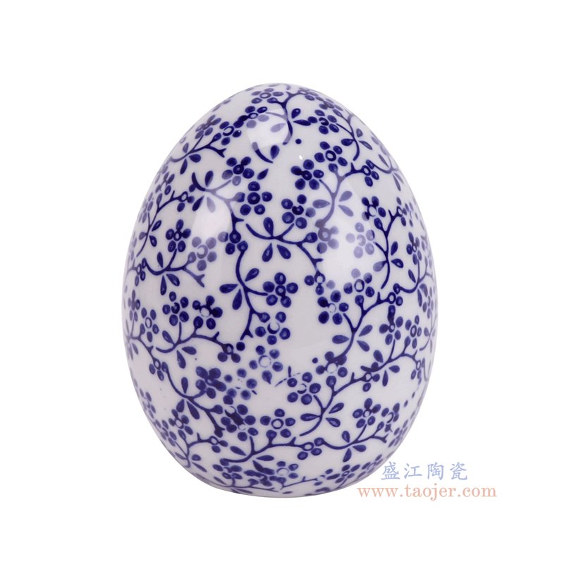 RZTo95-D  青花花叶纹鸡蛋