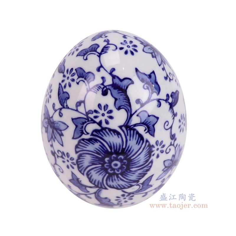 RZTo95-C  青花花叶纹鸡蛋