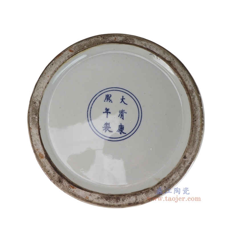 RZSY30-A    粉彩群仙拜寿人物双耳花瓶