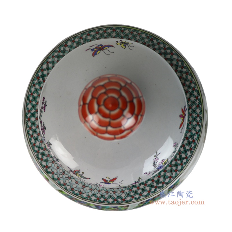 RZSY17-B 粉彩群仙拜寿将人物军罐