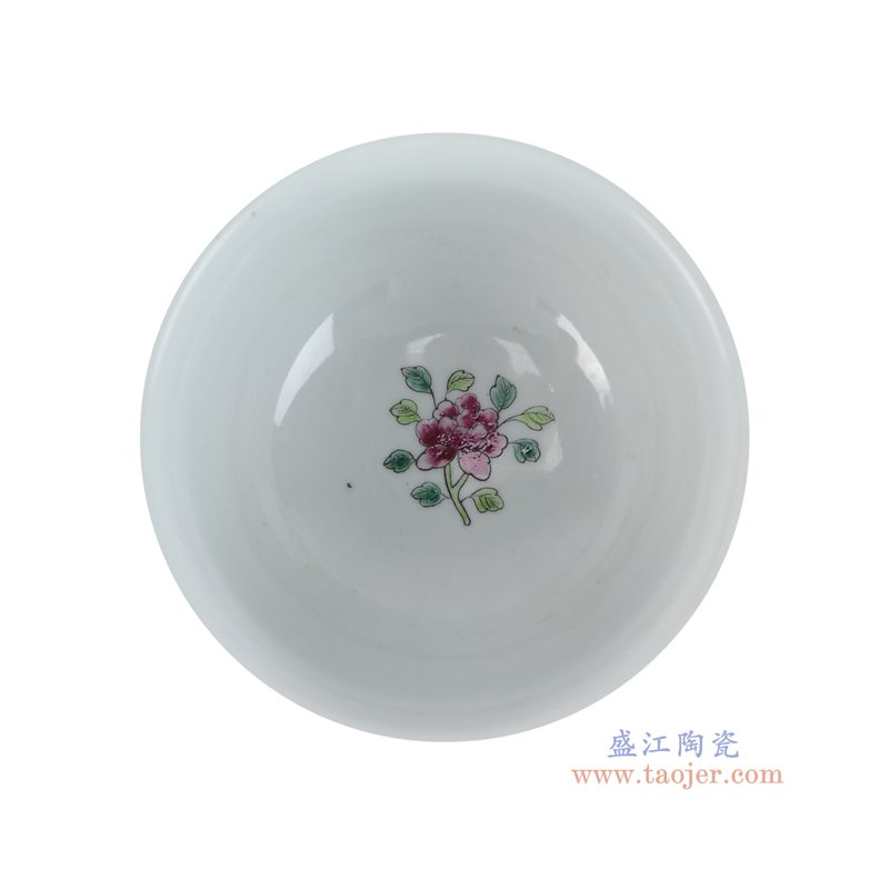 RZFA81-A   黄底开窗凤凰牡丹纹高脚杯